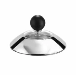 Alessi Lid W. Black Knob